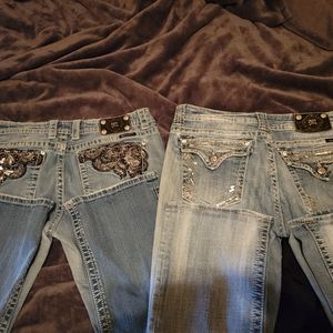 Size 34 boot cut miss me jeans